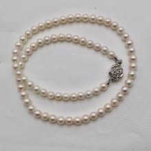 僅此一條 日本直送 4.5mm乳白色akoya珍珠項鍊 天然海水珍珠 銀釦
