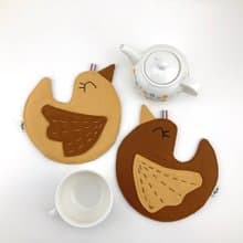 敲口愛小雞—-隔熱墊—直徑18公分