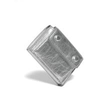 DOT Pocket 3-layer Half Wallet Coin Money Card Wallet  silver