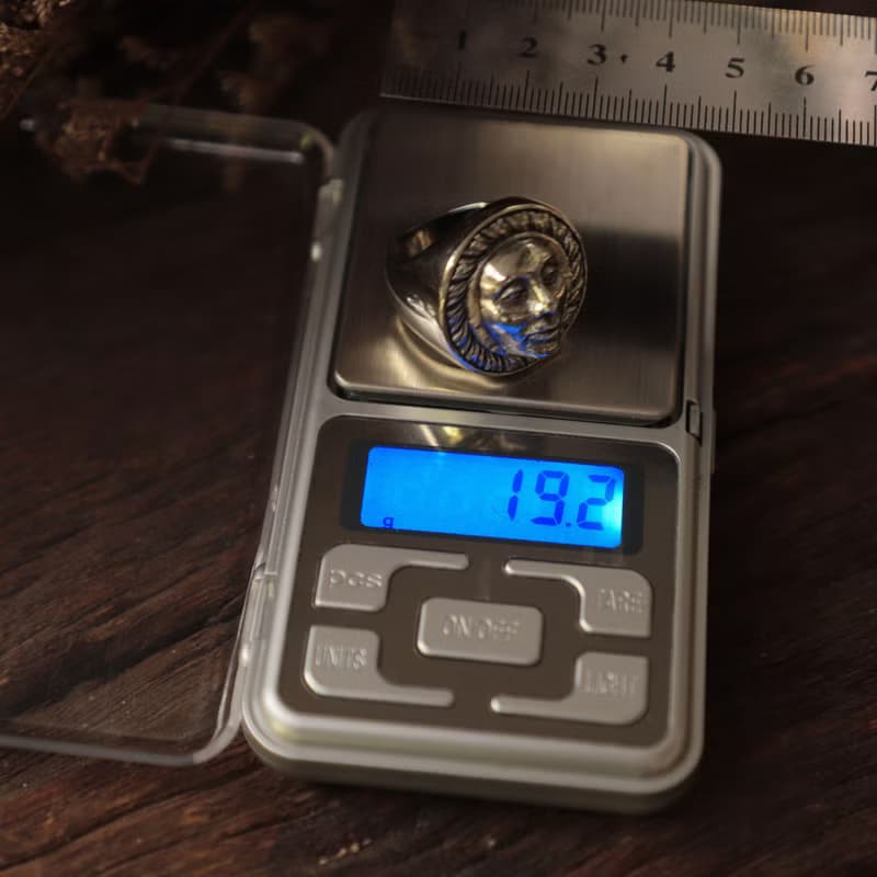 哥德風女性輪廓戒指 - 純銀925 - 中性飾品 - 復古風手作