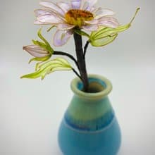 Jocelyn 水晶花-瑪格麗特-紫/造花液/樹脂花/滴膠/花束禮物