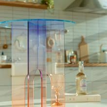 Acrylic side table