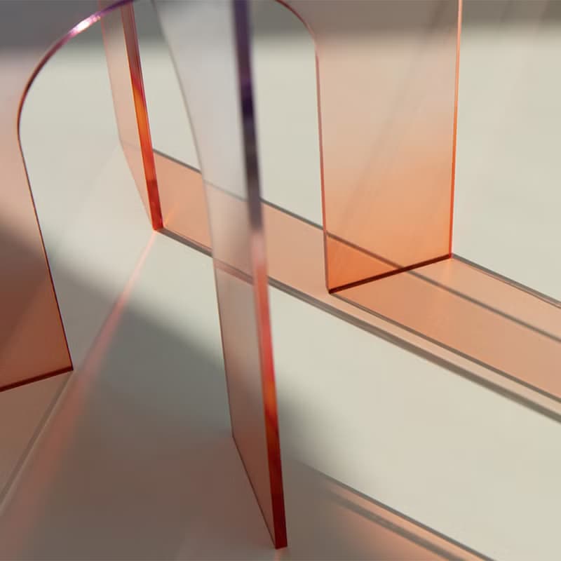 Acrylic side table