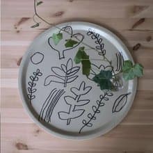 MOGU TAKAHASHI - 聯名圓型托盤 - BOTANIC TRAY,  (38cm)