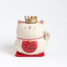 招き猫の王様一輪挿し　左手【受注生産】