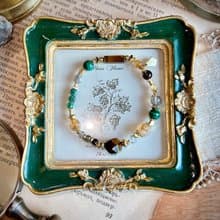 -印象派-天然水晶手鏈/黃銅手鍊