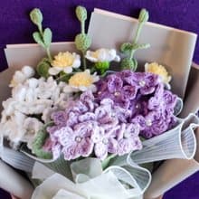 鈎織三色繡球花束~