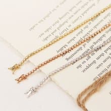 【蜜糖水果塔】18K金 放大效果滿鑽手鍊 鑽石手鍊 白金/金/玫瑰金