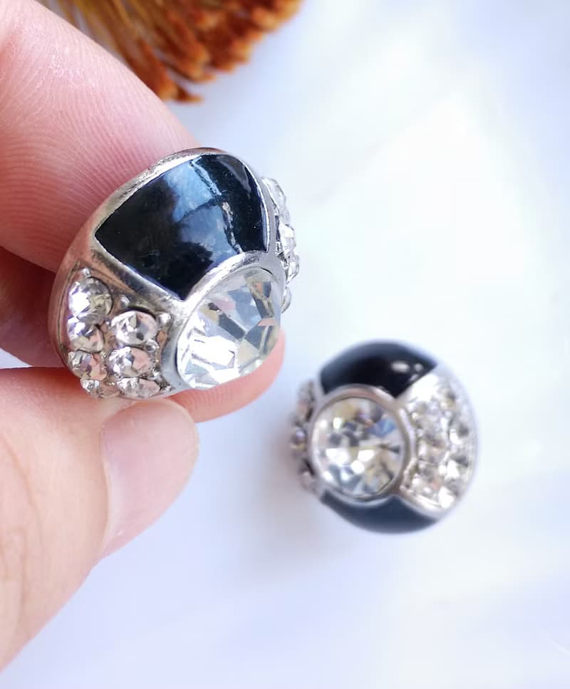 Vintage Jewelry 西洋古董飾品 冷色調 摩登風華  針式耳環