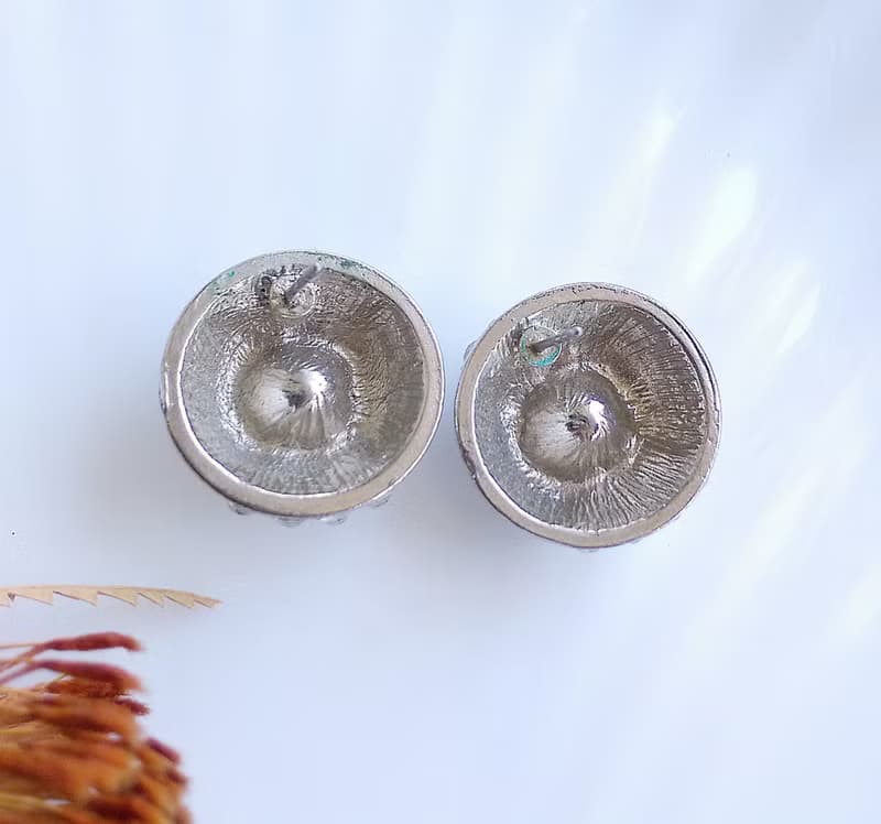 Vintage Jewelry 西洋古董飾品 冷色調 摩登風華  針式耳環