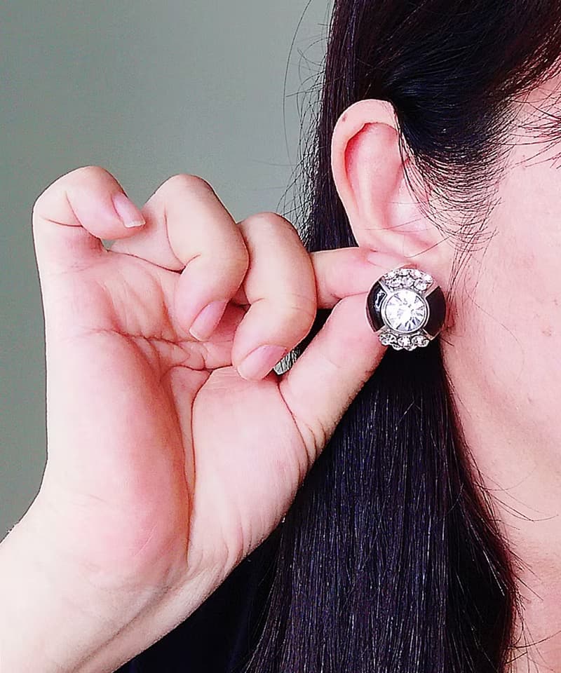 Vintage Jewelry 西洋古董飾品 冷色調 摩登風華  針式耳環
