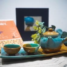 茶壺杯盤組(一壺二杯一盤)・三毛撒哈拉系列/送禮包裝/小卡代寫