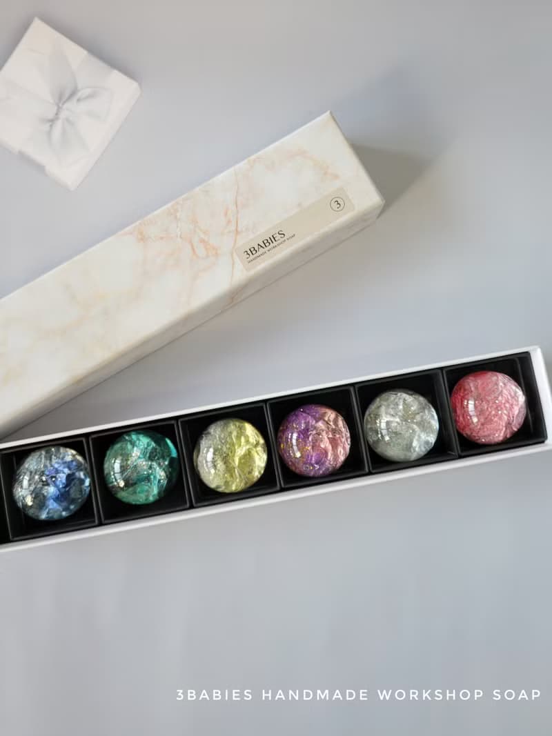 年節送禮首選  探索星空胺基酸寶石保濕皂-白大理石