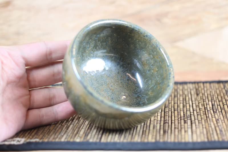 【送禮好物】苔紋釉 茶碗 鶯歌陶瓷名家葉敏祥手工作品