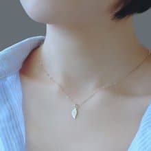 一葉知秋 14K GF 包金項鍊 | 單戴或疊搭