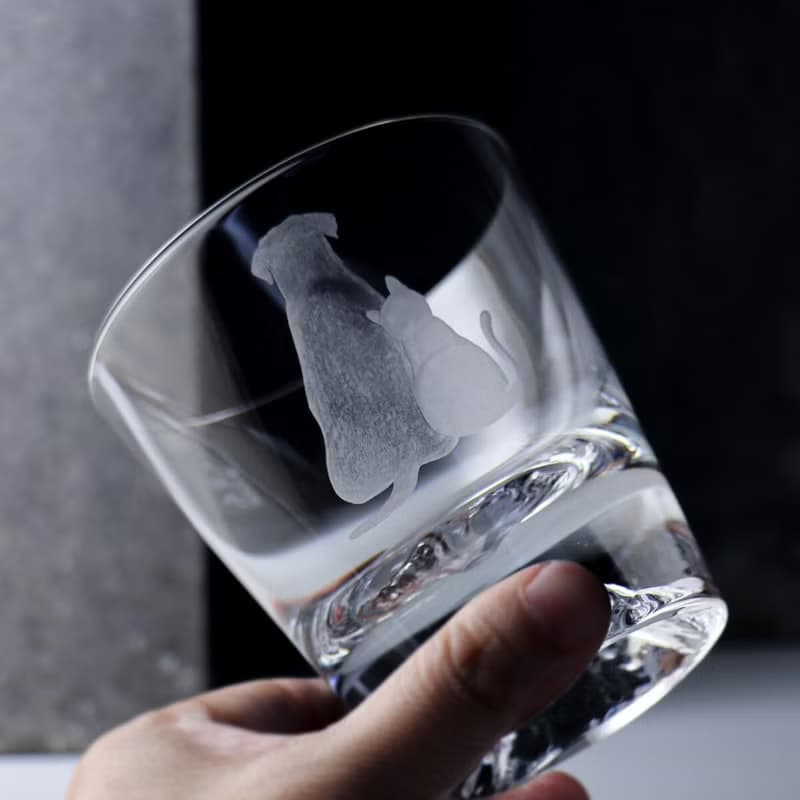 【富士山杯x貓狗相伴】日本田島硝子富士山杯 寵物 (桐木箱包裝)