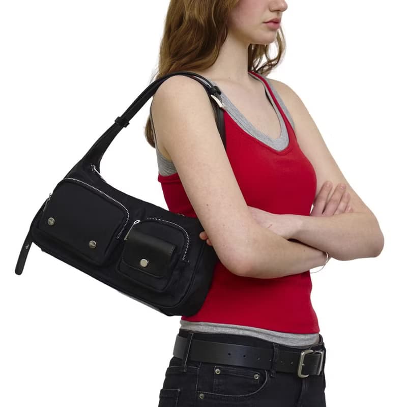 韓國製 MUR Cargo 手袋/單肩包/手提袋 (Nylon Black)