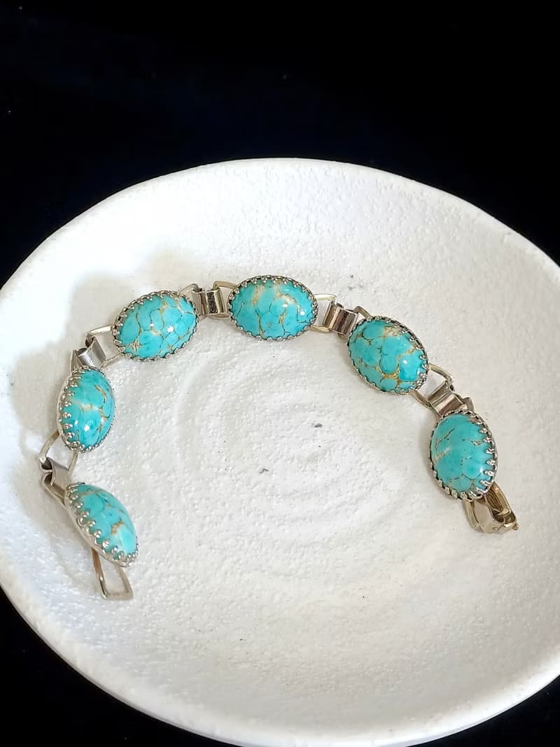 vintage jewelry  典雅仿綠松石 手鍊