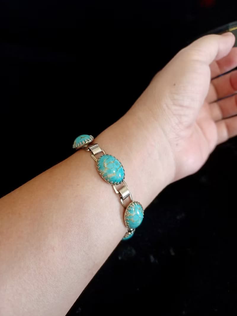 vintage jewelry  典雅仿綠松石 手鍊