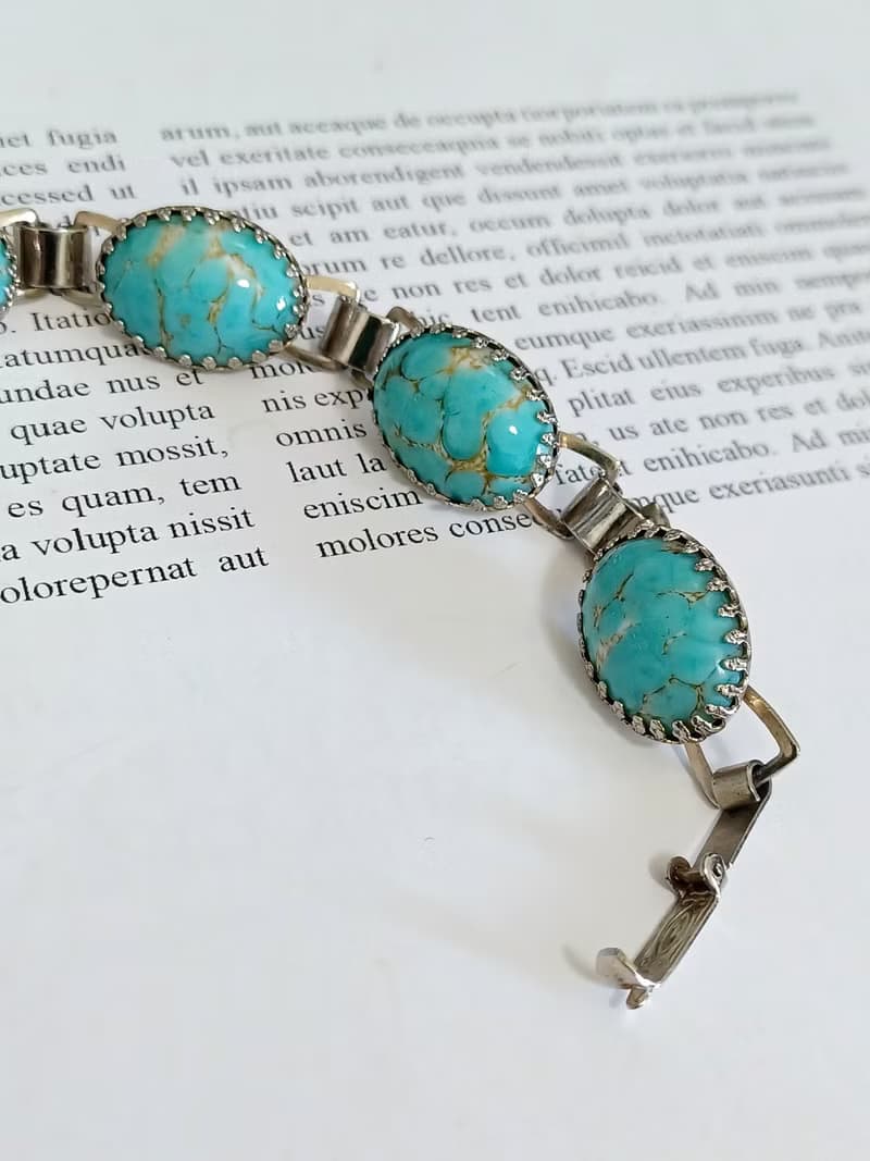 vintage jewelry  典雅仿綠松石 手鍊