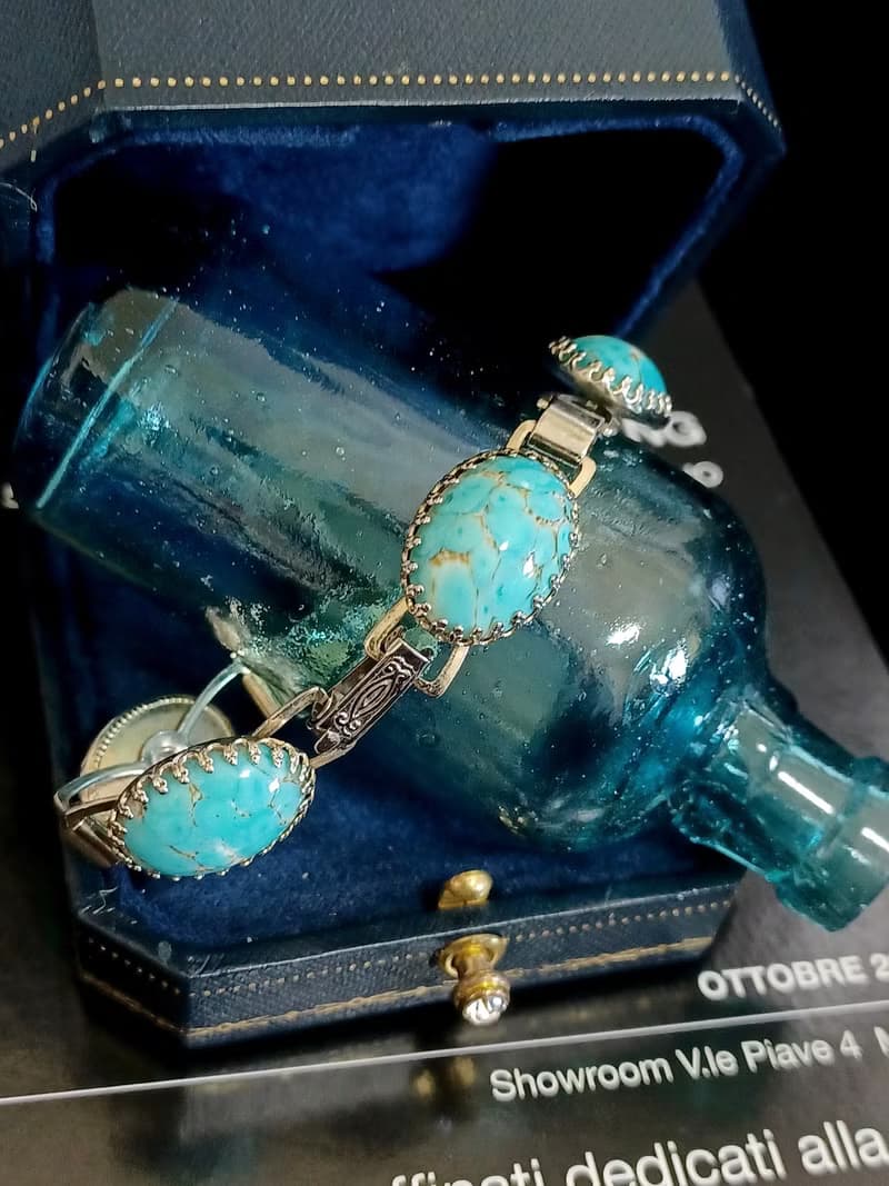 vintage jewelry  典雅仿綠松石 手鍊