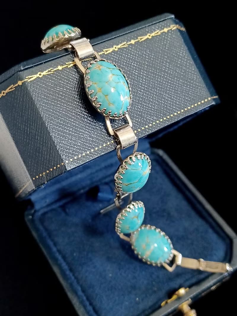 vintage jewelry  典雅仿綠松石 手鍊
