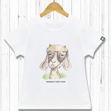 STATELYWORK 厭世生肖-羊-男女童裝白T恤