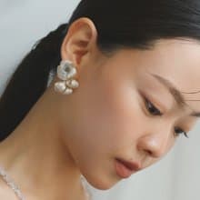 2023幸運草耳環\耳夾可 夾式耳環 樹脂 925銀 透明系 婚禮耳環