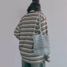Summer Silver Shell & Net Bag Crochet shoulder bag