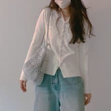 Summer Silver Shell & Net Bag Crochet shoulder bag