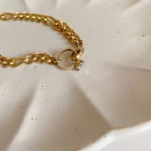 挪威情歌-鋯石黃銅手鍊