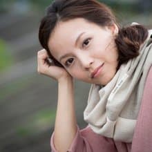 杏色 成人圍脖 微寒冬季厚款 保加利亞純棉紡織布料 / 圍巾