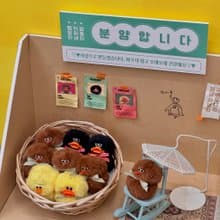 chick and kiwi bird keychains