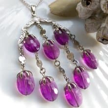 【西洋古董飾品】SARAH COV  Wisteria 項鍊 大墜項鍊