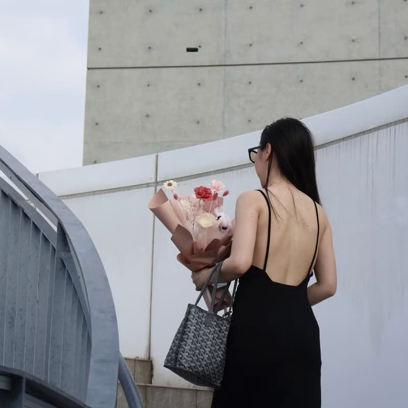 唯美粉紅花束 永生花束 情人節花束