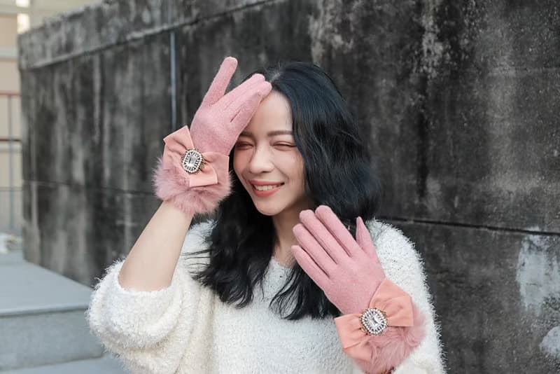 unni翩翩起舞羊毛手套(禦寒.保暖.) 保暖 禦寒 絨毛 擋風 gloves