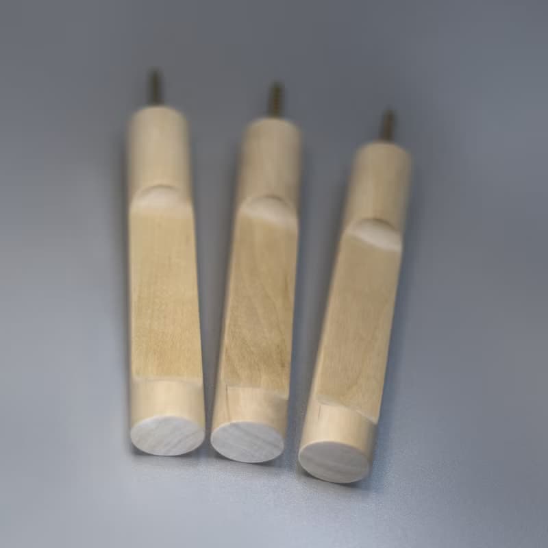 Birch wood wall hook. Minimalist wall storage. Macramé holder. Hat rack hanger