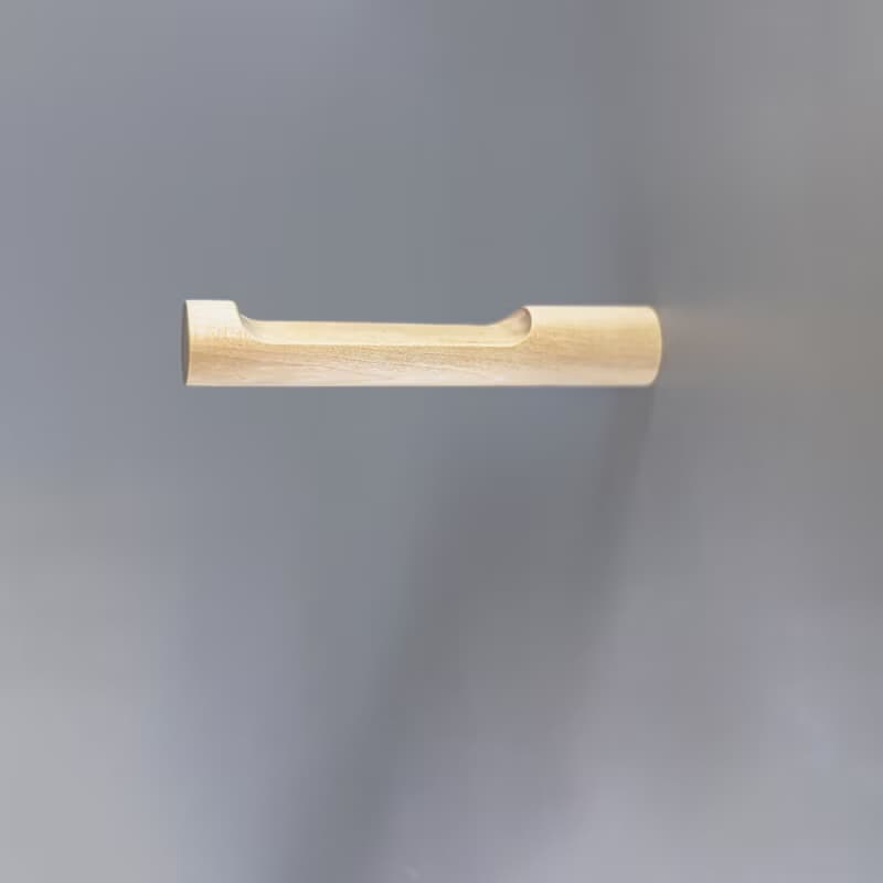 Birch wood wall hook. Minimalist wall storage. Macramé holder. Hat rack hanger