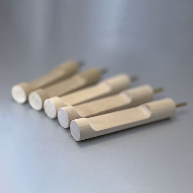 Birch wood wall hook. Minimalist wall storage. Macramé holder. Hat rack hanger