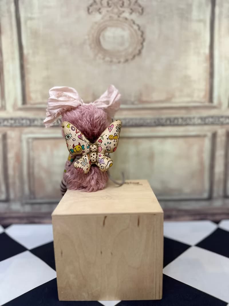 Pink mini cyclop - doll with wings _ READY TO SHIP!
