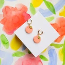 水果系列- 大吉大利 小橘子 手工軟陶耳環 polymerclay earring