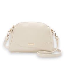 ANNA DOLLY三層貝殼包 斜背包 側肩包 米白色