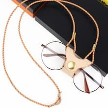 手工縫制 頭層牛皮眼鏡掛繩 復古皮革眼鏡掛繩