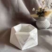 【擴香小物】水墨紋擴香石膏小盆器2入| 可加購發光底座