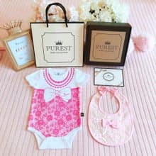 PUREST 時尚小貴婦 短袖 寶寶彌月禮盒組 嬰兒 新生兒 送禮推薦