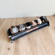 Leather watch stand, watch display, watch box, watch holder, watch display case