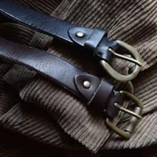 復古頭層牛皮腰帶 寬30MM 針扣馬蹄扣皮帶 禮物