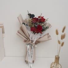 紅玫瑰永生花束-情人節花束/求婚花束/告白花束/生日花束