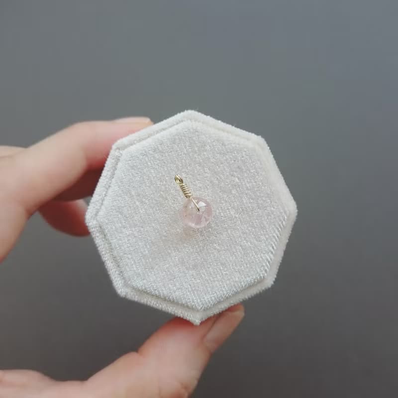 日常現貨 | 淨透糖果碧璽車輪珠 14K 包金項鍊 | 紅寶碧璽 淡粉綠