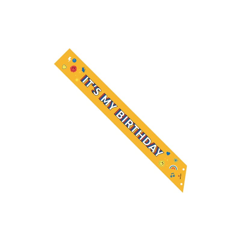 It's My Birthday Sash / Yellow